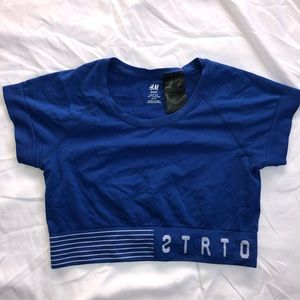 H&M Sport Short Sleeve Crop Top